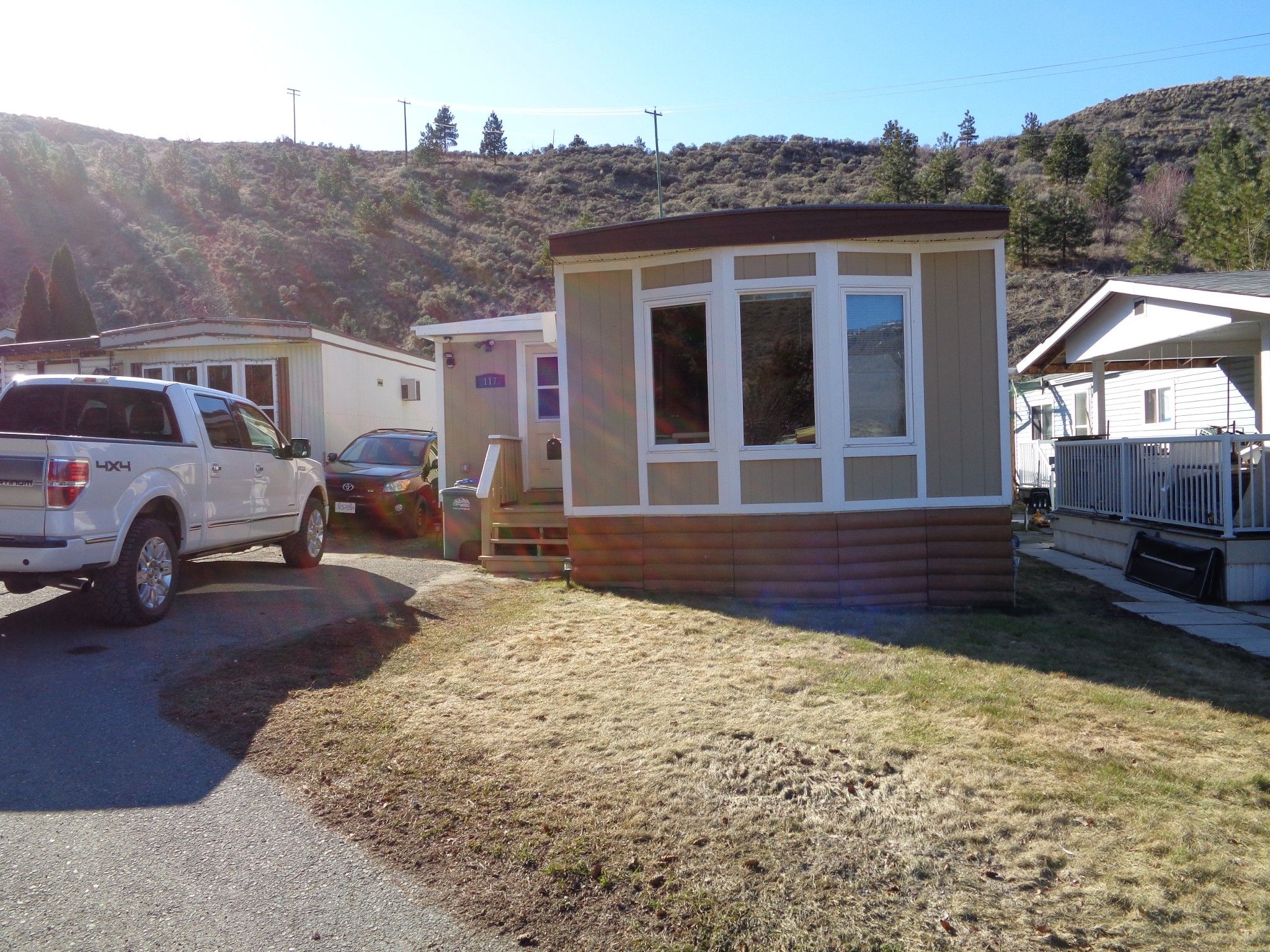 Main Photo: 117-1175 Rose Hill Road in Kamloops: Valleyview Manufactured Home for sale : MLS®# 155642