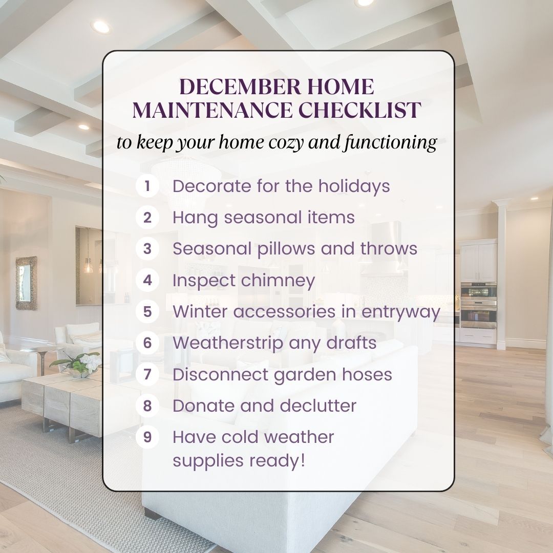 December Home Maintenance Checklist