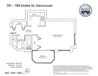 Photo 19: 701 789 DRAKE Street in Vancouver: Downtown VW Condo for sale in "CENTURY TOWER" (Vancouver West)  : MLS®# R2664061