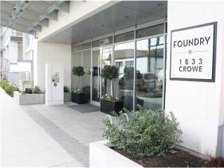 Photo 2: # 1005 1833 CROWE ST in Vancouver: False Creek Condo for sale in "FOUNDRY" (Vancouver West)  : MLS®# V1042655