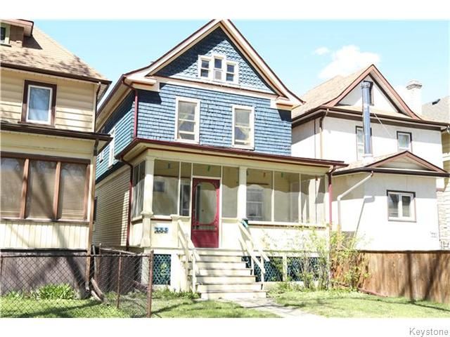 Main Photo: 753 Fleet Avenue in Winnipeg: Single Family Detached for sale : MLS®# 1611573