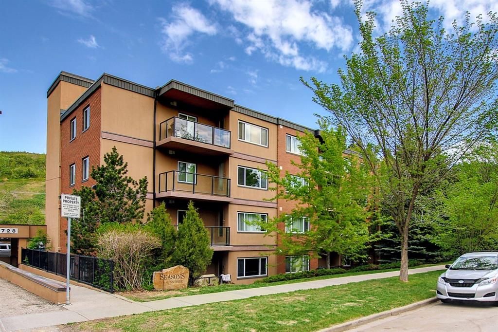 Main Photo: 102 728 3 Avenue NW in Calgary: Sunnyside Apartment for sale : MLS®# A1225345