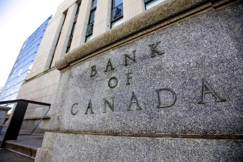 The Bank of Canada today held its target for the overnight rate at 4½%