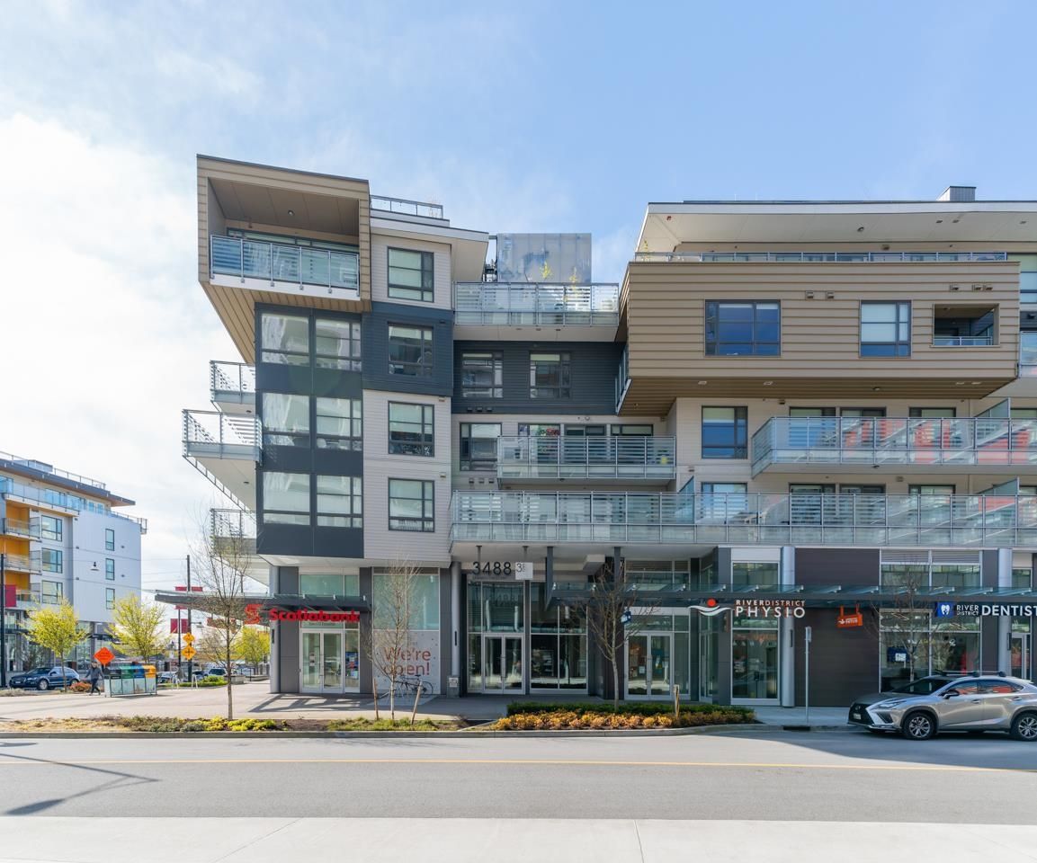 Main Photo: 506 3488 SAWMILL Crescent in Vancouver: South Marine Condo for sale in "3 TOWN CENTRE" (Vancouver East)  : MLS®# R2696697