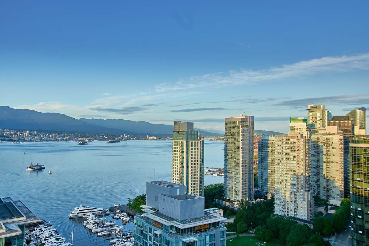 Main Photo: 2802 1499 W Pender St. Vancouver,温哥华市中心，Coal Harbour, large condo,大户型公寓