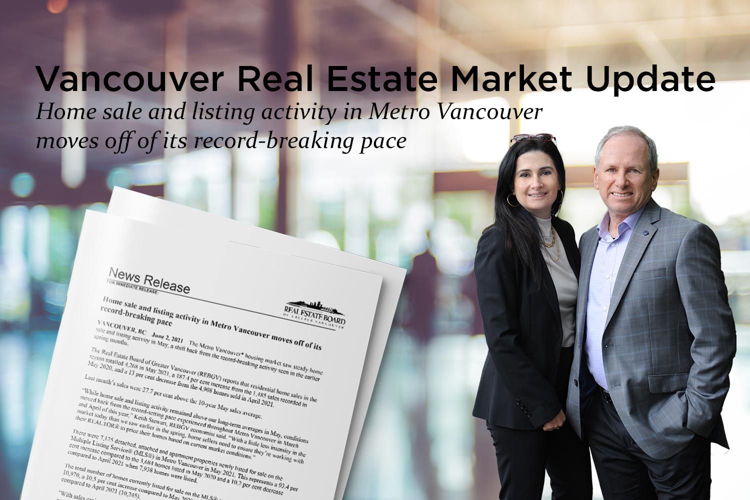 Home sale and listing activity in Metro Vancouver moves off of its record-breaking pace