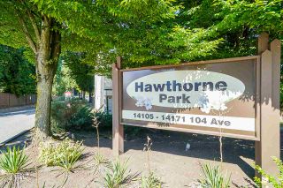 Photo 1: 37 14111 104 Avenue in Surrey: Whalley Townhouse for sale in "HAWTHORNE PARK" (North Surrey)  : MLS®# R2488903