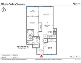 Photo 20: 306 1838 RENFREW Street in Vancouver: Renfrew VE Condo for sale in "Renfrew & 2nd" (Vancouver East)  : MLS®# R2755505