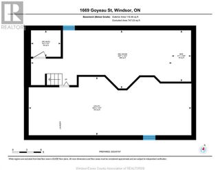 Photo 34: 1669 GOYEAU STREET in Windsor: House for sale : MLS®# 23016007