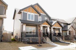 Photo 1: 161 HAWKS RIDGE Boulevard in Edmonton: Zone 59 House Half Duplex for sale : MLS®# E4291826