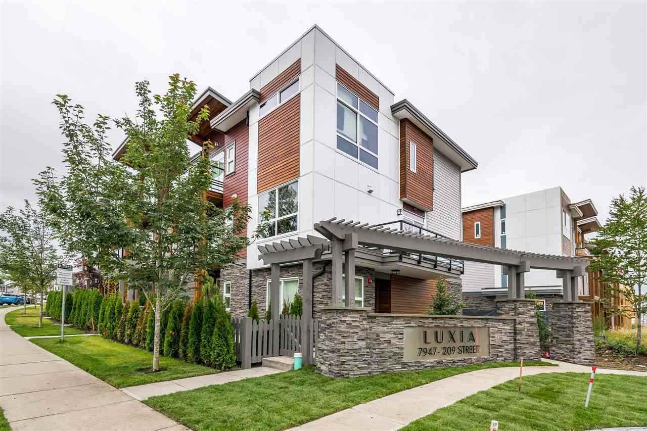 Main Photo: 111 7947 209 Street in Langley: Willoughby Heights Townhouse for sale in "luxia" : MLS®# R2444913
