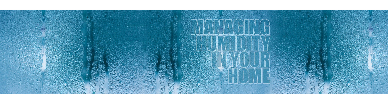 Managing Humidity in your home