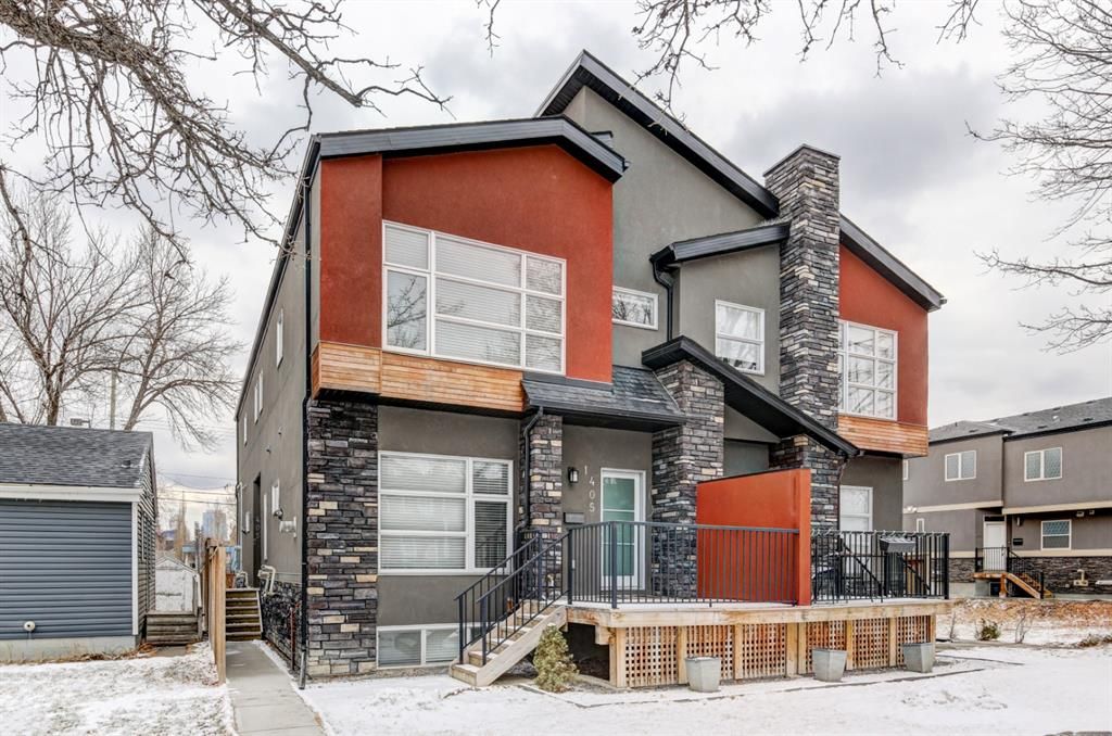 Main Photo: 1 405 17 Avenue NW in Calgary: Mount Pleasant Row/Townhouse for sale : MLS®# A1183076