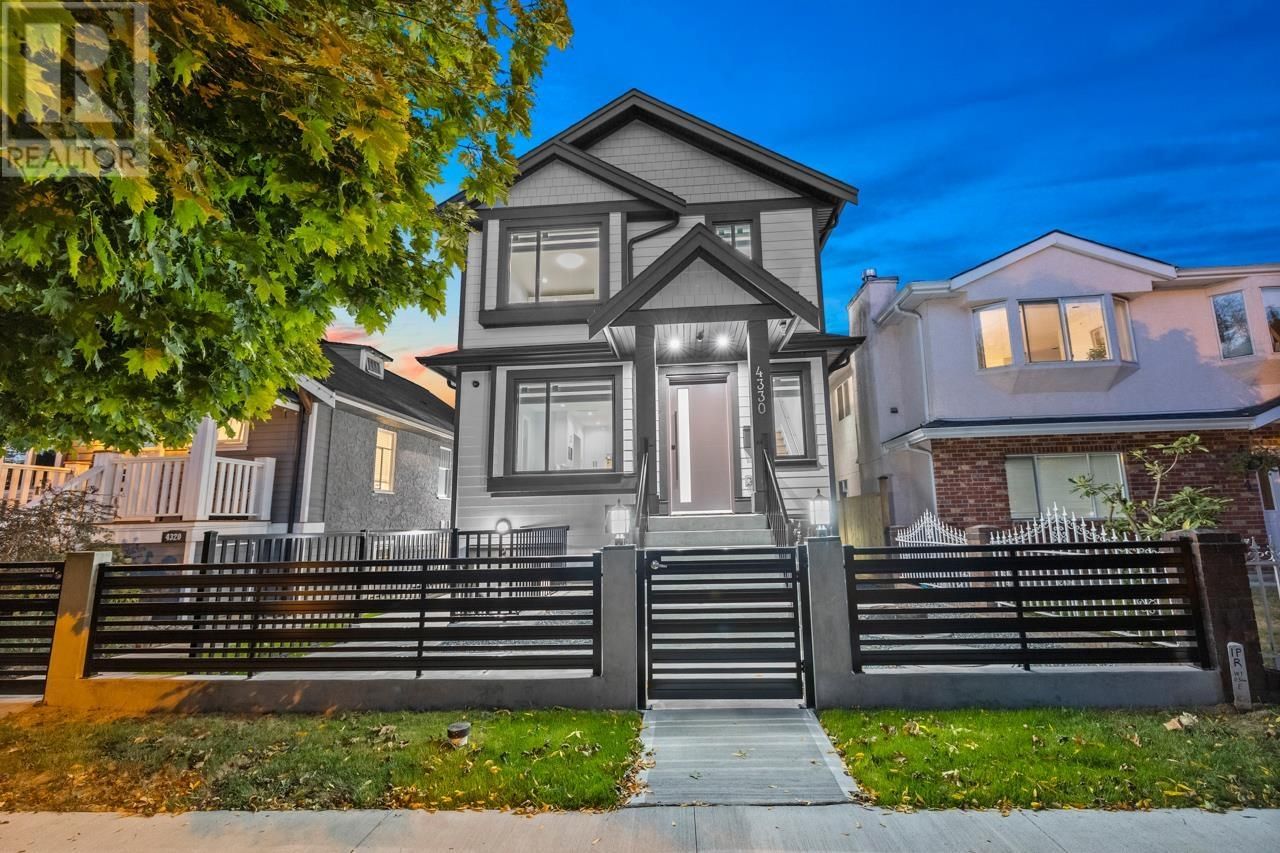 Main Photo: 4330 GLADSTONE STREET in Vancouver: House for sale : MLS®# R2818094