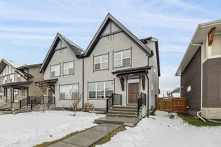 Photo 1: 958 Mahogany Boulevard SE in Calgary: Mahogany Semi Detached (Half Duplex) for sale : MLS®# A2127397