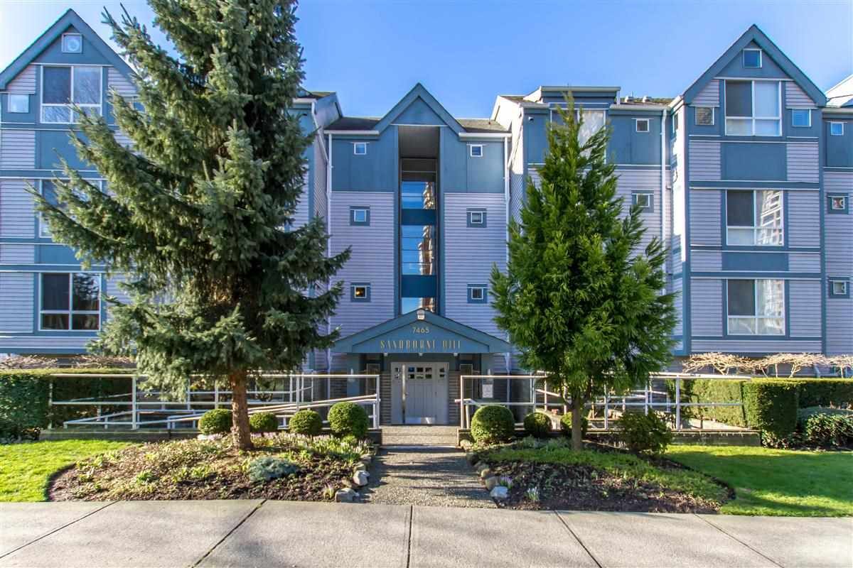 Main Photo: 112 7465 SANDBORNE Avenue in Burnaby: South Slope Condo for sale in "SANDBORNE HILL COMPLEX" (Burnaby South)  : MLS®# R2437401