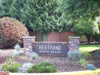 Photo 10: 115 27044 32ND Avenue in Langley: Aldergrove Langley Townhouse for sale in "BERTRAND ESTATES" : MLS®# F1023106