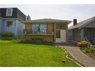 Photo 1: 3656 FRANKLIN ST in Vancouver: Hastings East House for sale (Vancouver East)  : MLS®# V1066629