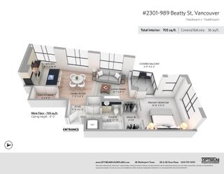 Photo 2: 2301 989 BEATTY Street in Vancouver: Yaletown Condo for sale (Vancouver West)  : MLS®# R2700726