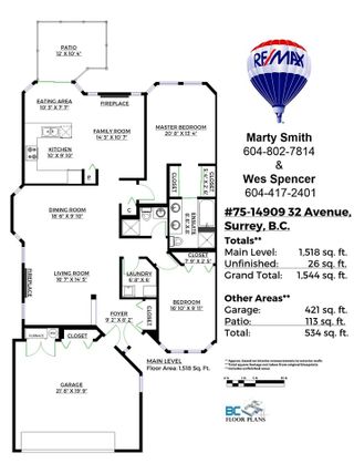 Photo 20: 75 14909 32 Avenue in Surrey: King George Corridor Townhouse for sale in "Ponderosa" (South Surrey White Rock)  : MLS®# R2153126