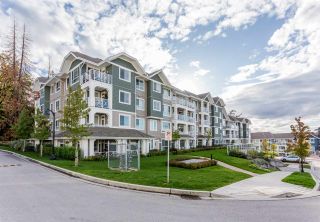 Photo 1: 314 16388 64 Avenue in Surrey: Cloverdale BC Condo for sale in "The Ridge at Bose Farms" (Cloverdale)  : MLS®# R2213779