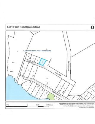 Photo 1: Lot 1 FORIN Road: Keats Island Land for sale (Sunshine Coast)  : MLS®# R2414802