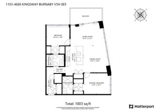 Photo 2: 1103 4688 KINGSWAY in Burnaby: Metrotown Condo for sale (Burnaby South)  : MLS®# R2870897