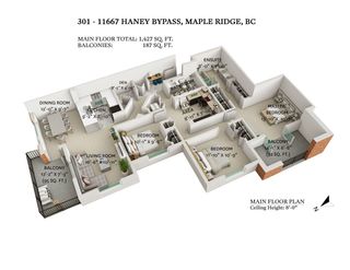 Photo 1: 301 11667 HANEY Bypass in Maple Ridge: West Central Condo for sale in "Haney's Landing" : MLS®# R2568174