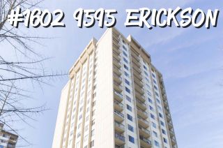 Photo 1: 1602 9595 ERICKSON Drive in Burnaby: Sullivan Heights Condo for sale in "Cameron Towers" (Burnaby North)  : MLS®# R2266117