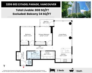 Photo 21: 3206 602 CITADEL Parade in Vancouver: Downtown VW Condo for sale in "Spectrum 4" (Vancouver West)  : MLS®# R2866813