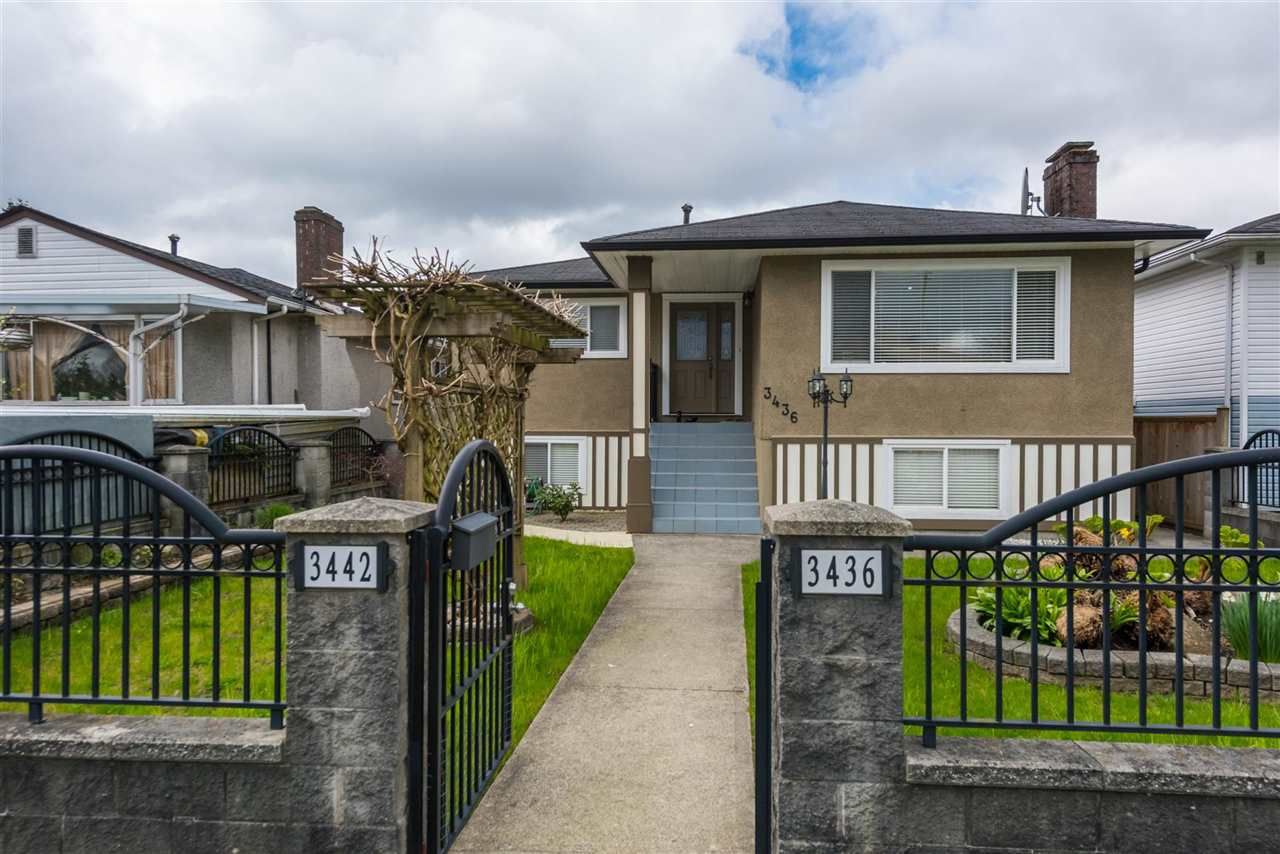 Main Photo: 3436 TANNER STREET in Vancouver: Collingwood VE House for sale (Vancouver East)  : MLS®# R2226818