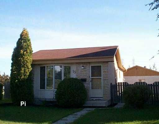 Main Photo: 15 BLAIRMORE GARDENS in WINNIPEG: Transcona Single Family Detached for sale (North East Winnipeg)  : MLS®# 2615286