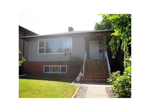 Main Photo: 2940 CHARLES Street in Vancouver: Renfrew VE House for sale (Vancouver East)  : MLS®# V978797