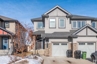 Photo 1: 16110 10 Avenue in Edmonton: Zone 56 House Half Duplex for sale : MLS®# E4330797