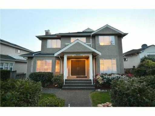 Main Photo: 6233 ONTARIO Street in Vancouver: Oakridge VW House for sale (Vancouver West)  : MLS®# V955333