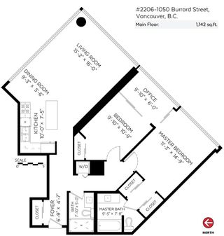 Photo 15: 2206 1050 BURRARD STREET in Vancouver: Downtown VW Apartment/Condo for sale (Vancouver West)  : MLS®# R2248127