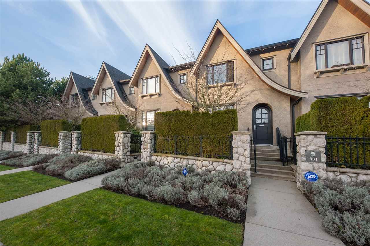 Main Photo: 991 W 38TH AVENUE in Vancouver: Cambie Townhouse for sale (Vancouver West)  : MLS®# R2350357