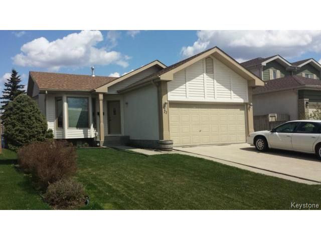 Main Photo: 71 Peres Oblats Drive in WINNIPEG: Windsor Park / Southdale / Island Lakes Residential for sale (South East Winnipeg)  : MLS®# 1511426