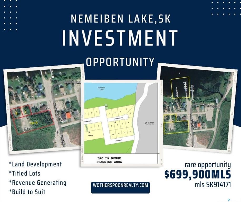Main Photo: Nemeiben Lake Land and Docks in Nemeiben Lake: Lot/Land for sale : MLS®# SK914171