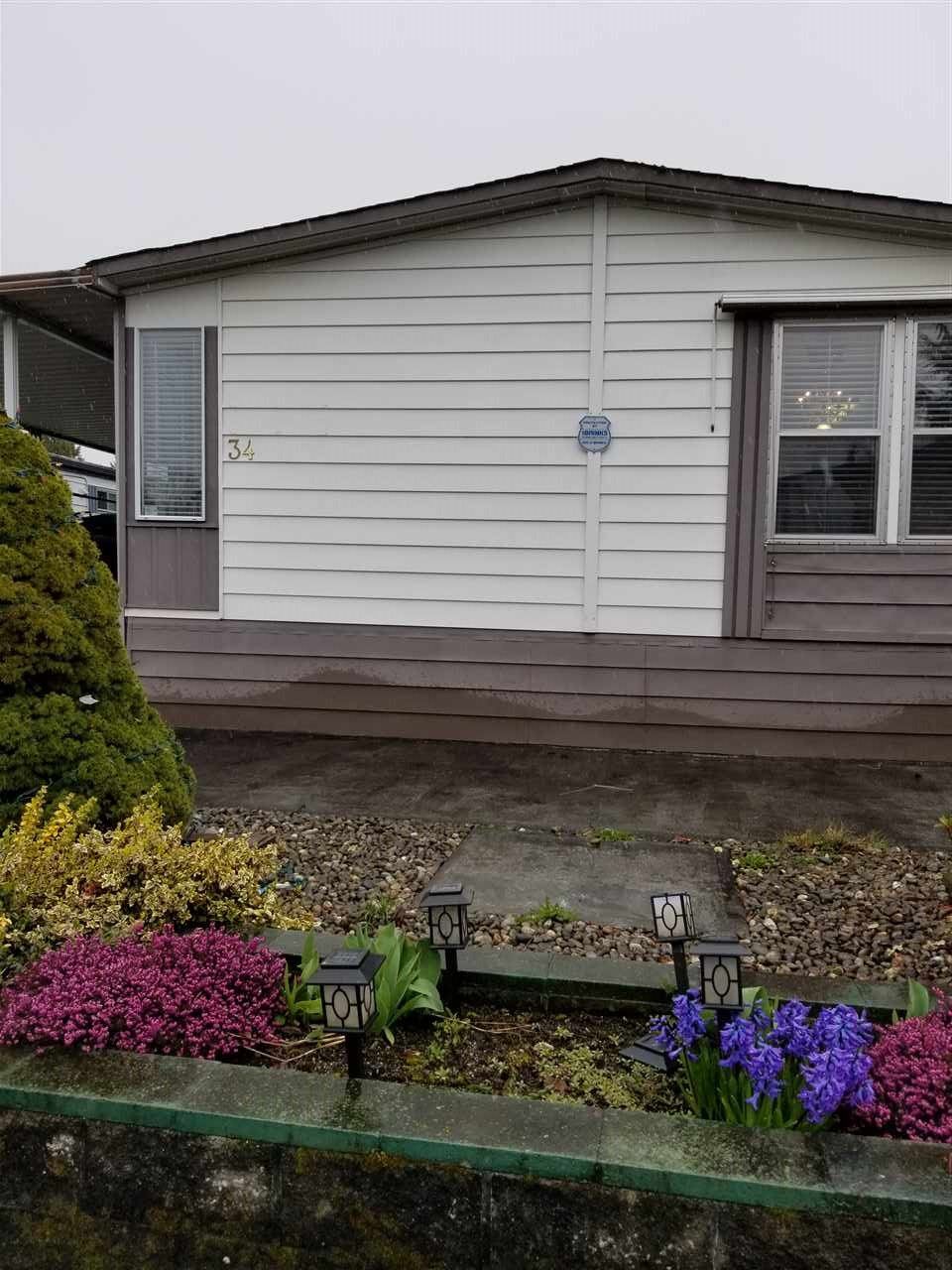 Main Photo: 34 8560 156 STREET in : Fleetwood Tynehead Manufactured Home for sale : MLS®# R2254097