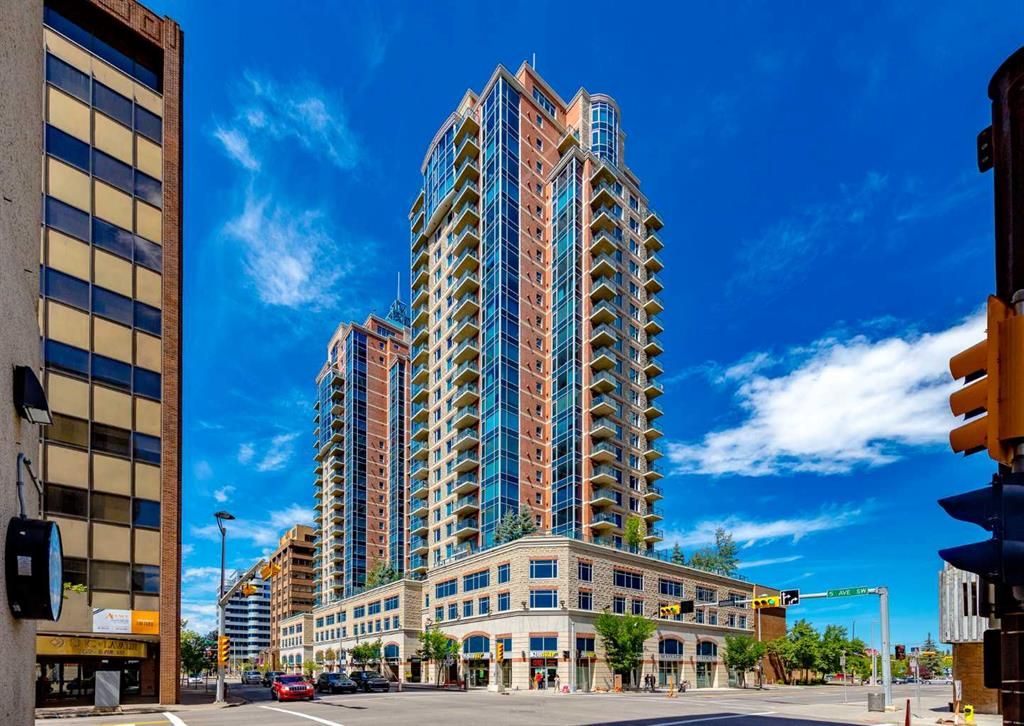 Main Photo: 602 910 5 Avenue SW in Calgary: Downtown Commercial Core Apartment for sale : MLS®# A2095523