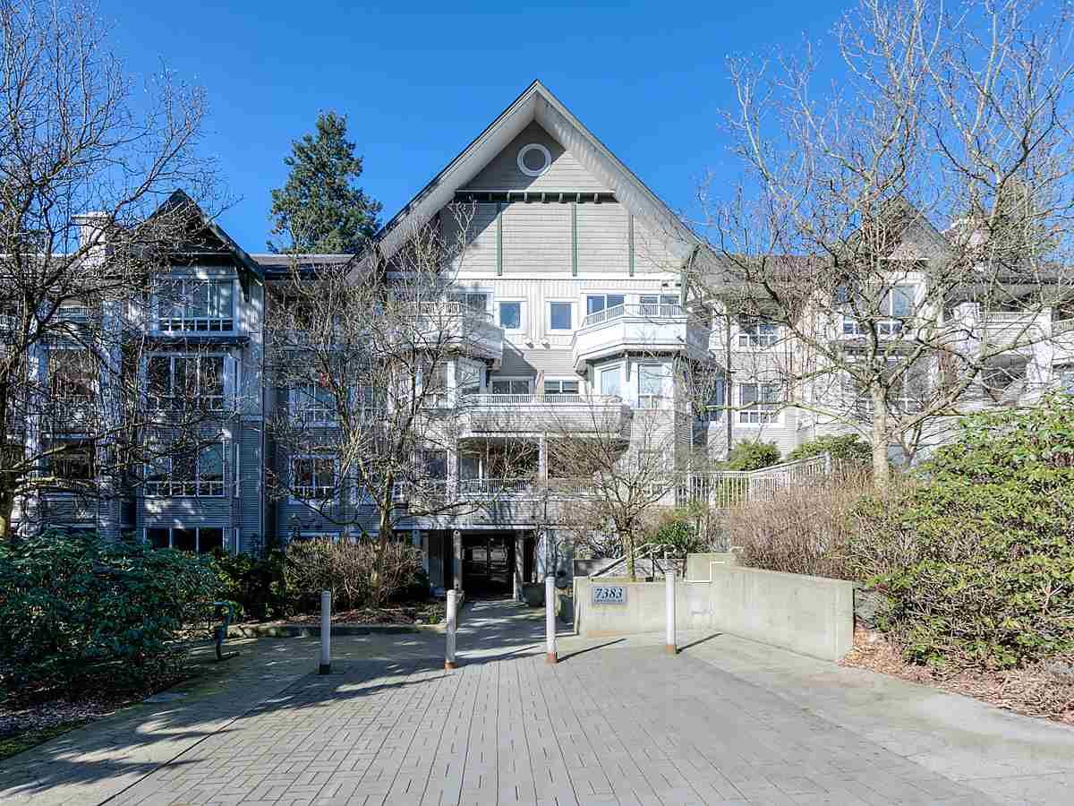Main Photo: 205 7383 GRIFFITHS Drive in Burnaby: Highgate Condo for sale in "EIGHTEEN TREES" (Burnaby South)  : MLS®# R2447150