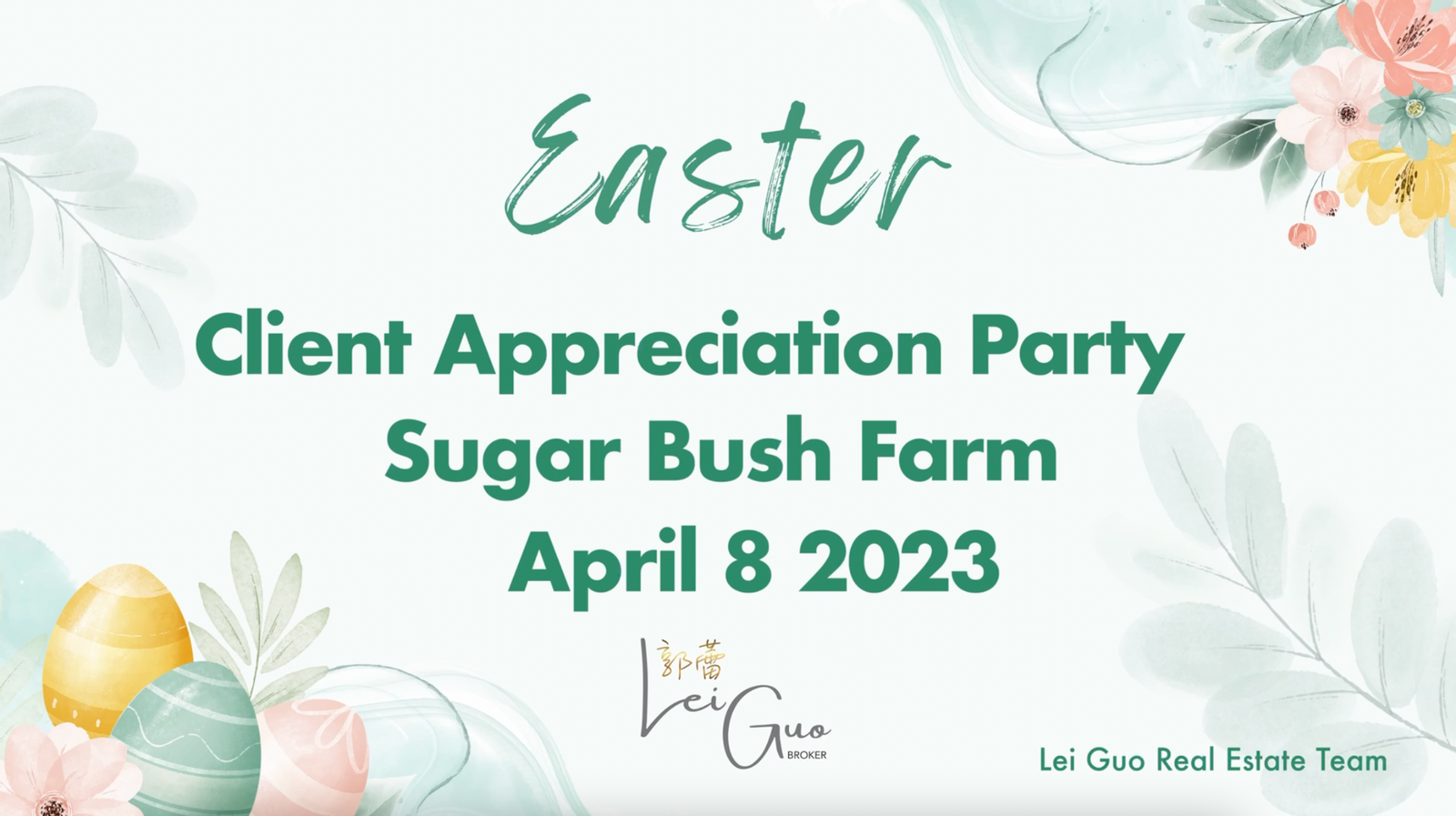Lei Guo Realty 2023 Easter Long Weekend Sugar Bush Client Appreciation Event 郭蕾地产2023年复活节小长假枫糖客户答谢活动