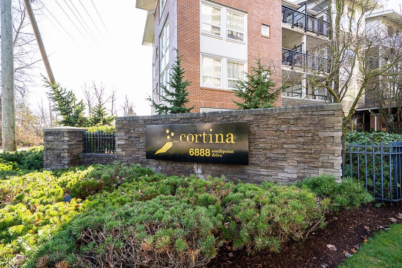 Main Photo: 418 6888 SOUTHPOINT Drive in Burnaby: South Slope Condo for sale in "CORTINA" (Burnaby South)  : MLS®# R2753688