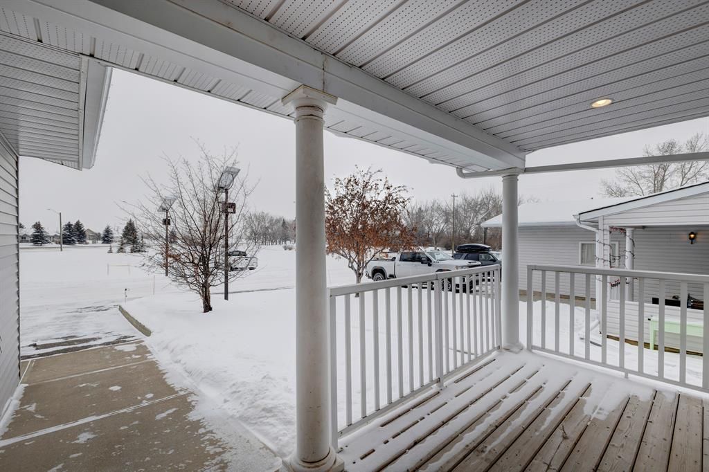 Covered Front Porch. welcome to #5 717 Centre Street in Vulcan!