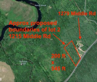 Photo 1: Lot 2 1215 Middle Road in North Williamston: Annapolis County Vacant Land for sale (Annapolis Valley)  : MLS®# 202310433