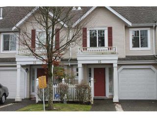Photo 1: 15 13499 92ND Avenue in Surrey: Queen Mary Park Surrey Townhouse for sale in "CHATHAM LANE" : MLS®# F1431074