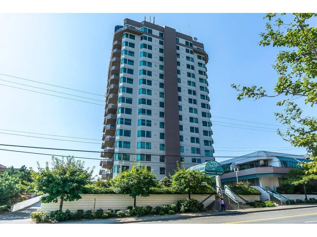 Main Photo: 1403 32440 SIMON Avenue in Abbotsford: Abbotsford West Condo for sale in "Trethewey Towers" : MLS®# R2371199