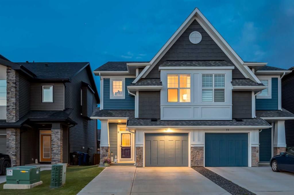 Main Photo: 76 Sage Bluff Road NW in Calgary: Sage Hill Semi Detached (Half Duplex) for sale : MLS®# A2067651