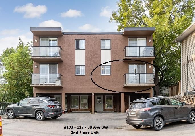Main Photo: 103 117 38 Avenue SW in Calgary: Parkhill Apartment for sale : MLS®# A2000812